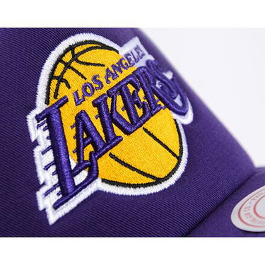 Шапка с козирка Mitchell & Ness Los Angeles Lakers Evergreen Trucker Cap Лилаво | HT8032-LALPURP, 3
