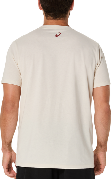 Тениска Asics Big Logo Graphic Short Sleeve T-Shirt Бежово | 2031e188-201, 1
