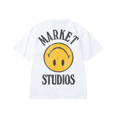 Тениска MARKET Smiley Upside Down Lockup T-Shirt Бяло | SS0228-WHITE, 2
