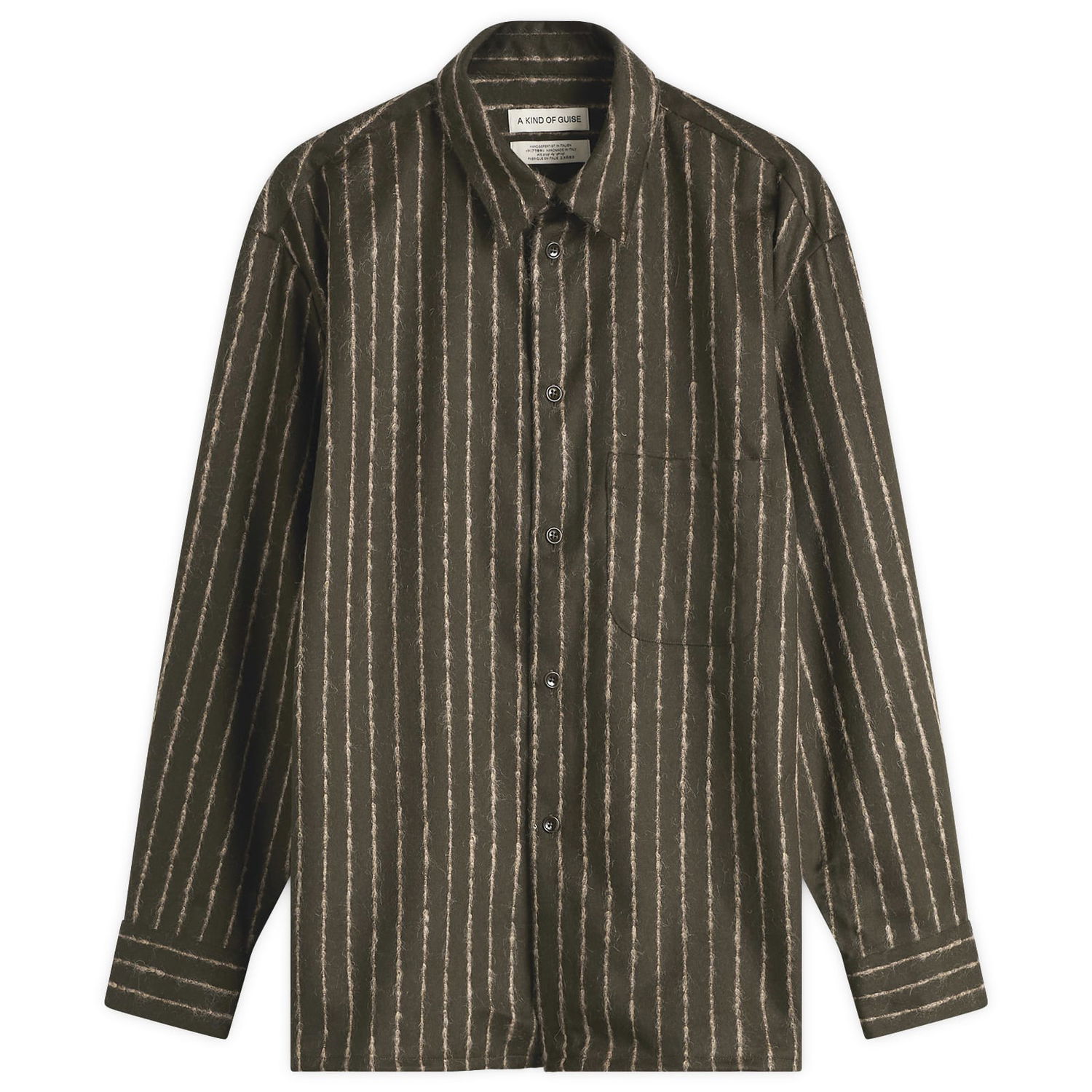 Риза A Kind of Guise A Kind of Guise Gusto Striped Shirt, Size Small Зелено | 107-14626-641, 0