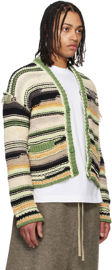 Пуловер Off-White Off-White Premium Quality Striped Knit Cardigan Многоцветен | OMHB02FS25KNI0015000, 1