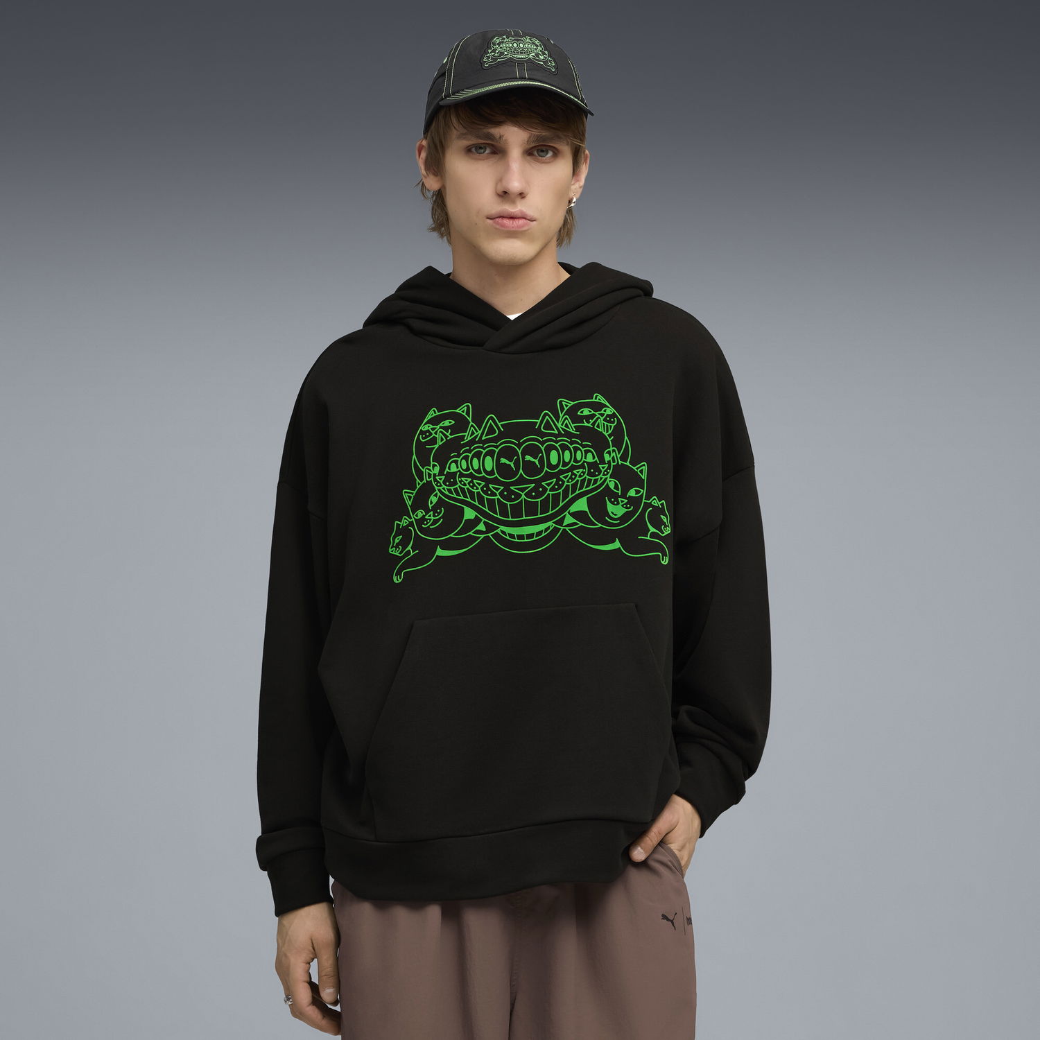 Суитчър Puma PUMA x RIPNDIP Relaxed Fit Hoodie Черно | 632414_01, 0