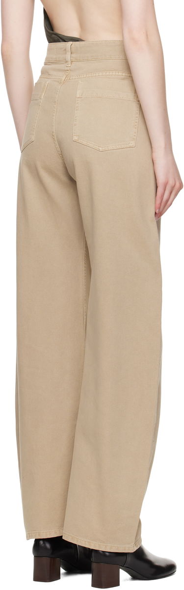 Дънки LEMAIRE Lemaire High-Waisted Curved Jeans Бежово | PA1052 LD1042, 2