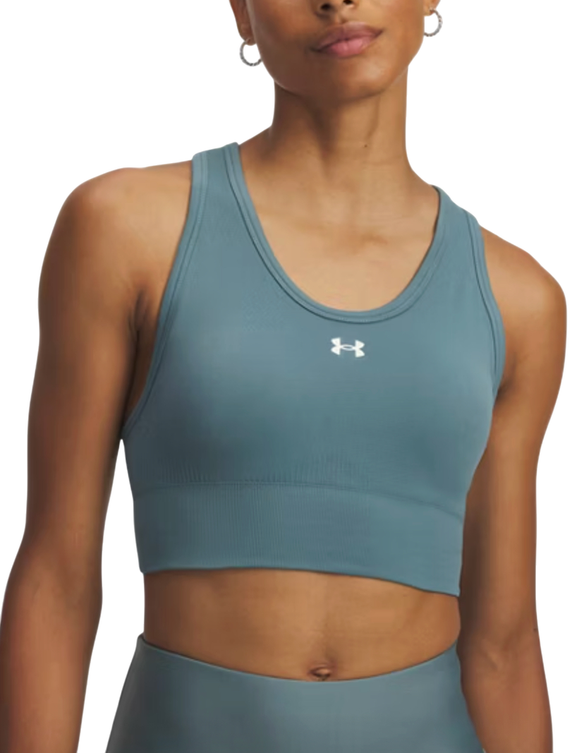 Сутиен Under Armour Vanish Seamless Mid Sports Bra Тюркоазено | 1384419-587