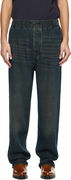 Timeo Elasticized Waist Relaxed Jeans