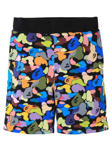 Къси панталони BAPE Multi Camo Sweat Shorts Черно | 1G80-153-009