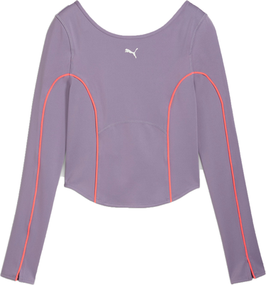 Съкратен топ Puma Puma CLOUDSPUN Long Sleeve Training Crop Top Лилаво | 525775-30, 0