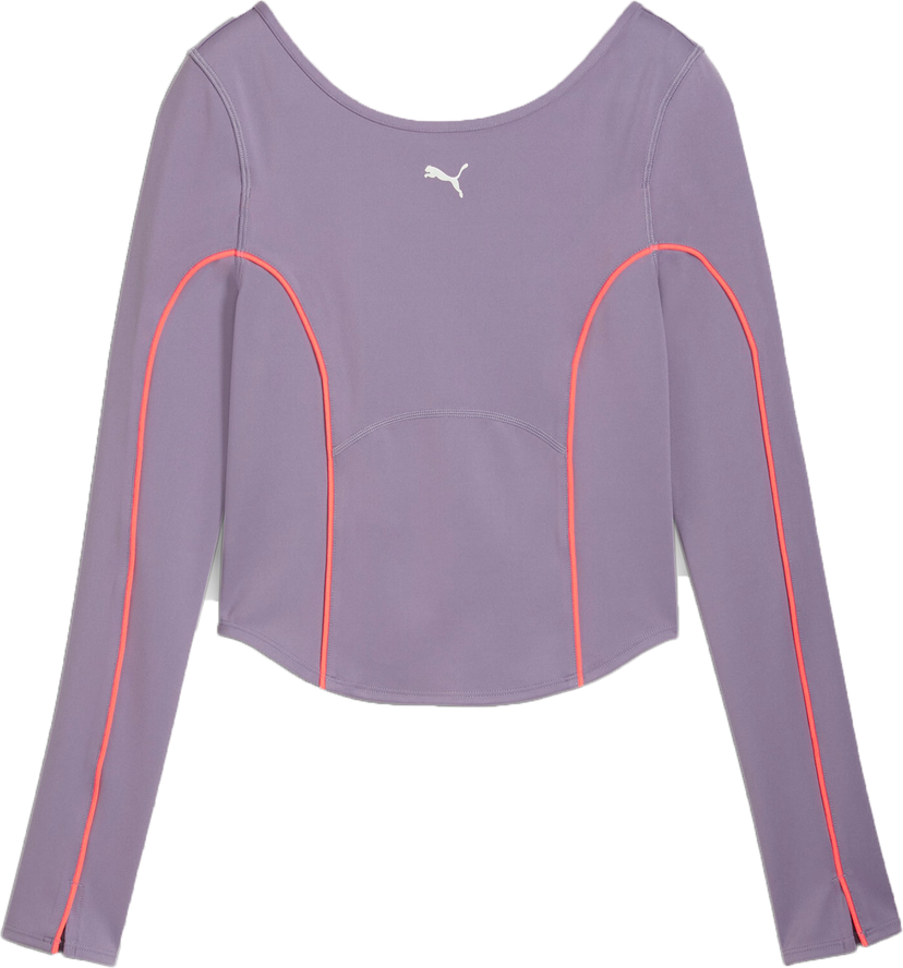 Съкратен топ Puma Puma CLOUDSPUN Long Sleeve Training Crop Top Лилаво | 525775-30