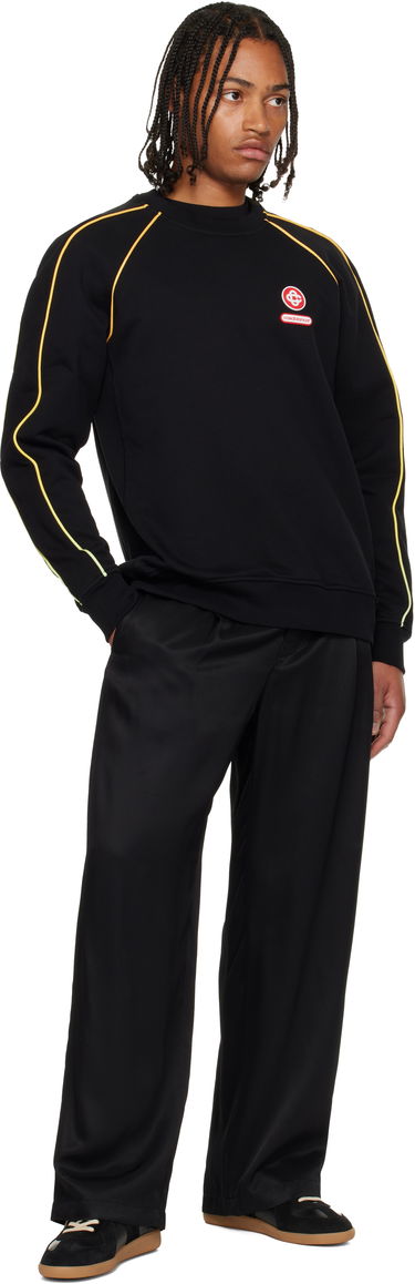 Суитчър Casablanca Gradient Piping Raglan Sweatshirt Черно | M-AW25-JTP-437-01, 3
