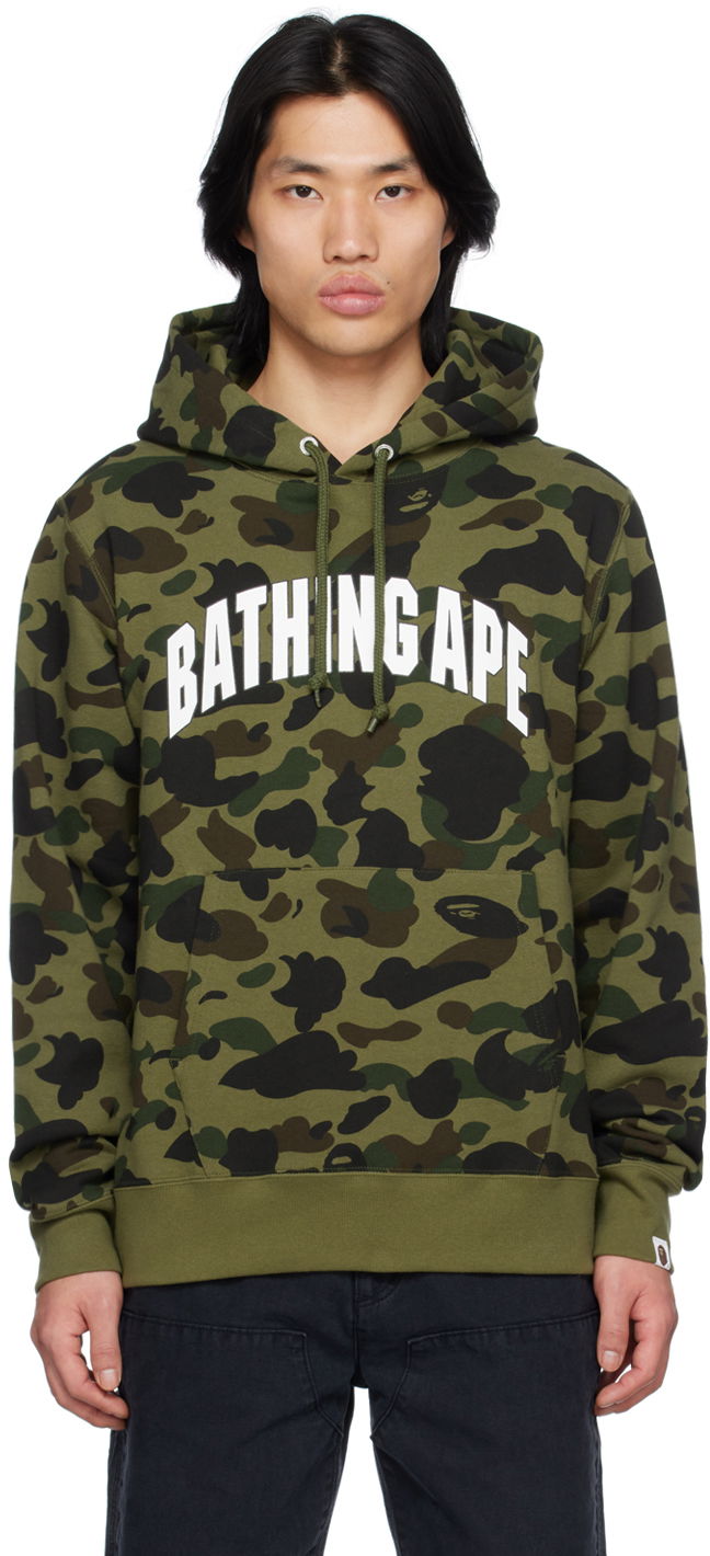 Суитчър BAPE 1st Camo Hoodie Зелено | 001PPI801009M, 0