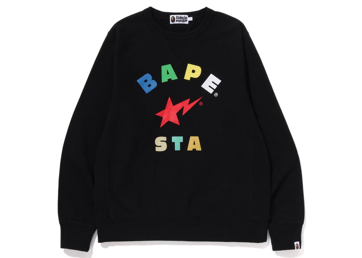Пуловер BAPE Sta Crewneck Черно | 1I80-113-014, 0