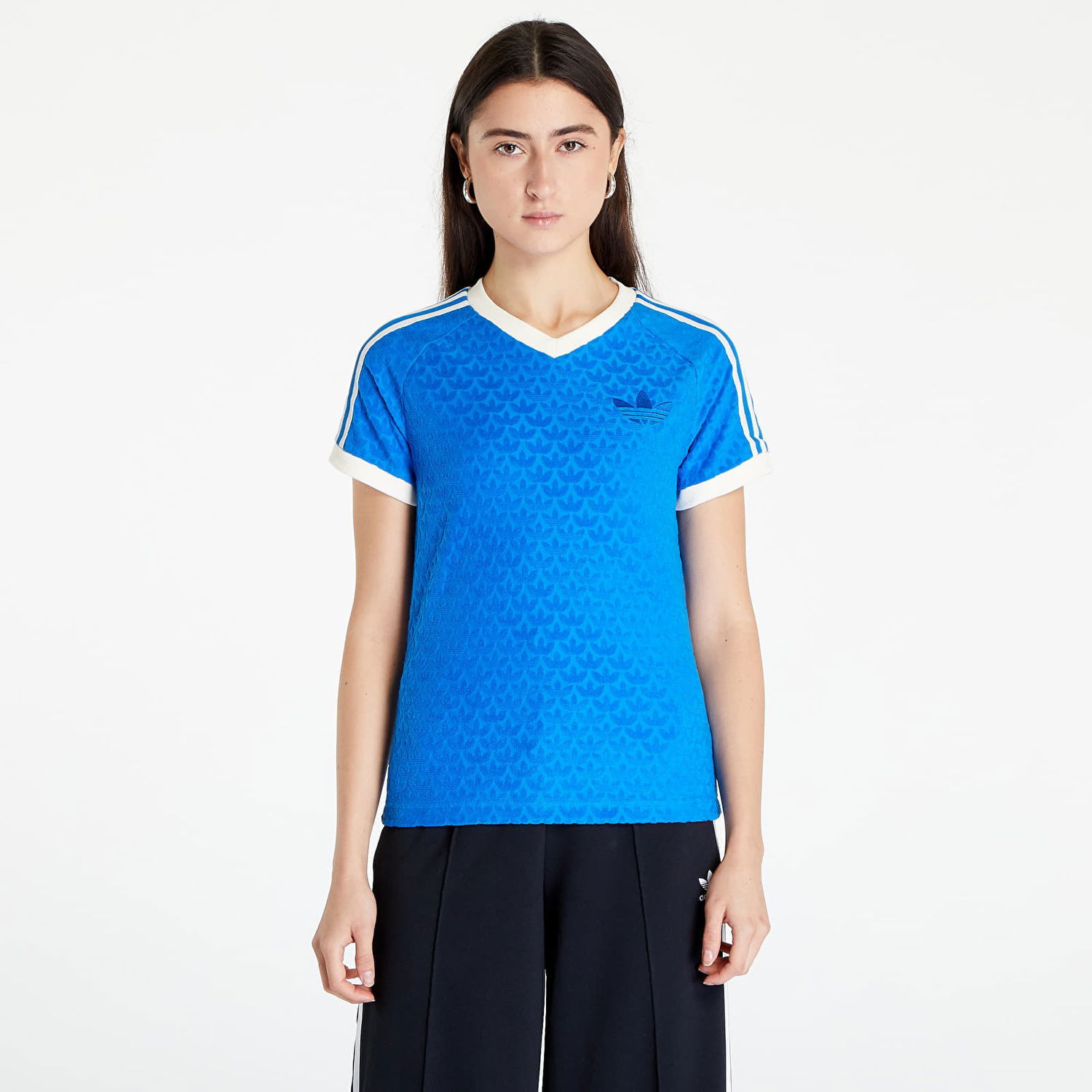 Тениска adidas Originals Adicolor 70s Monogram T-Shirt Синьо | IB2056, 0