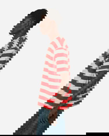 Тениска Junya Watanabe Striped T-Shirt Червено | WM-T019-051 GRYRED, 2