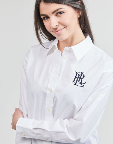 Риза Polo by Ralph Lauren Kotta Long Sleeve Button Front Shirt Бяло | 200932538001, 4