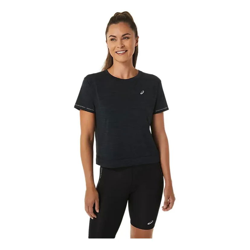 Съкратен топ Asics Race Crop Top Черно | 2012C294-002