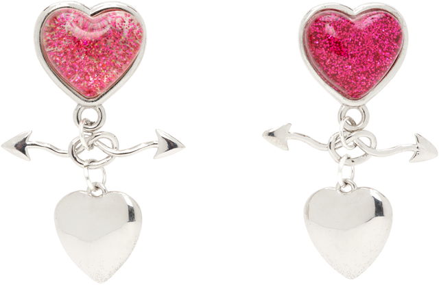 Entwined Heart Drop Earrings