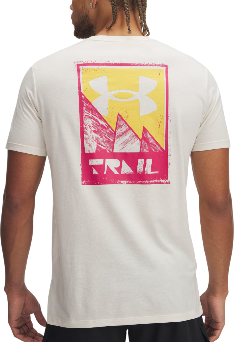 Тениска Under Armour UA Trail Run Graphic Tee Бяло | 1389812-279, 1