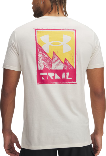Тениска Under Armour UA Trail Run Graphic Tee Бяло | 1389812-279, 1