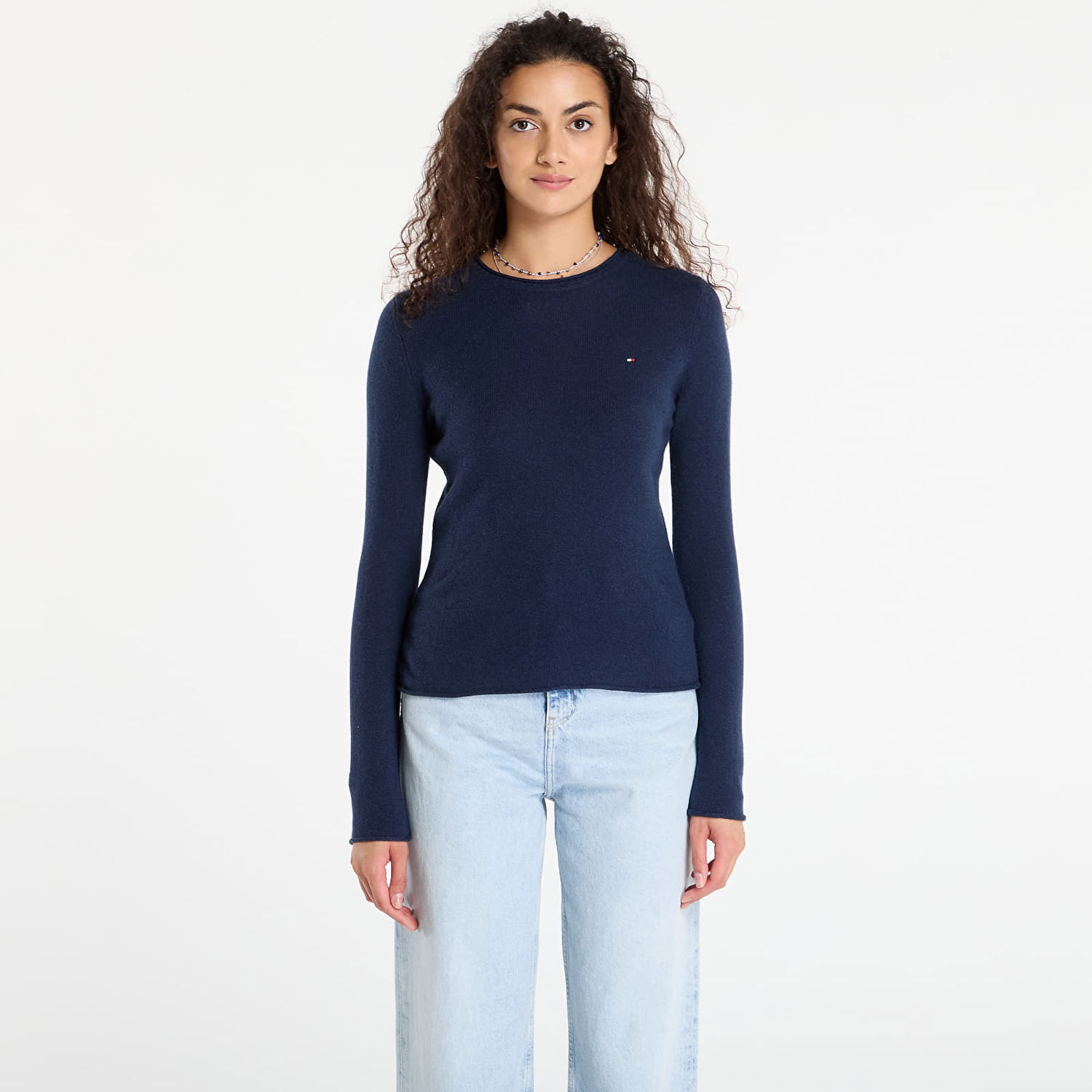 Пуловер Tommy Hilfiger Tommy Hilfiger Soft Wool Long Sleeve Sweater Тъмно синьо | WW0WW40264 C1G, 0