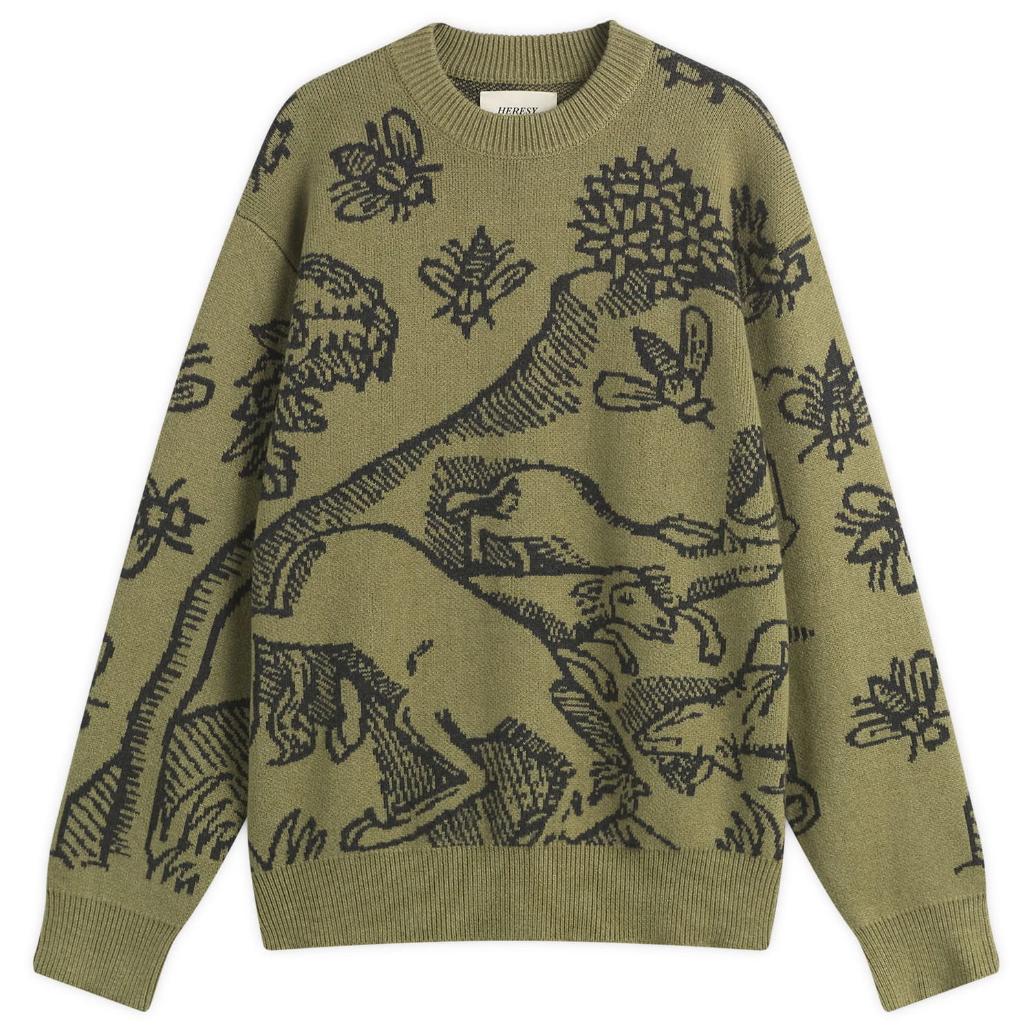 Пуловер Heresy Plague Knit Sweater Зелено | HAW25-KW04, 1