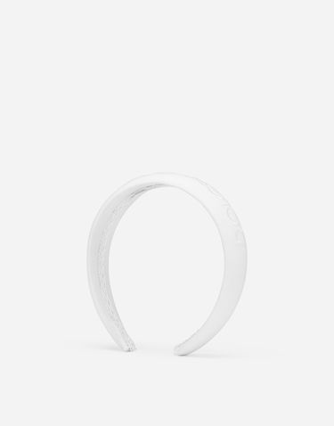 Гривна Dolce & Gabbana Dolce & Gabbana Poplin Hairband With Logo Бяло | LB3L54G7NYSW0800, 1