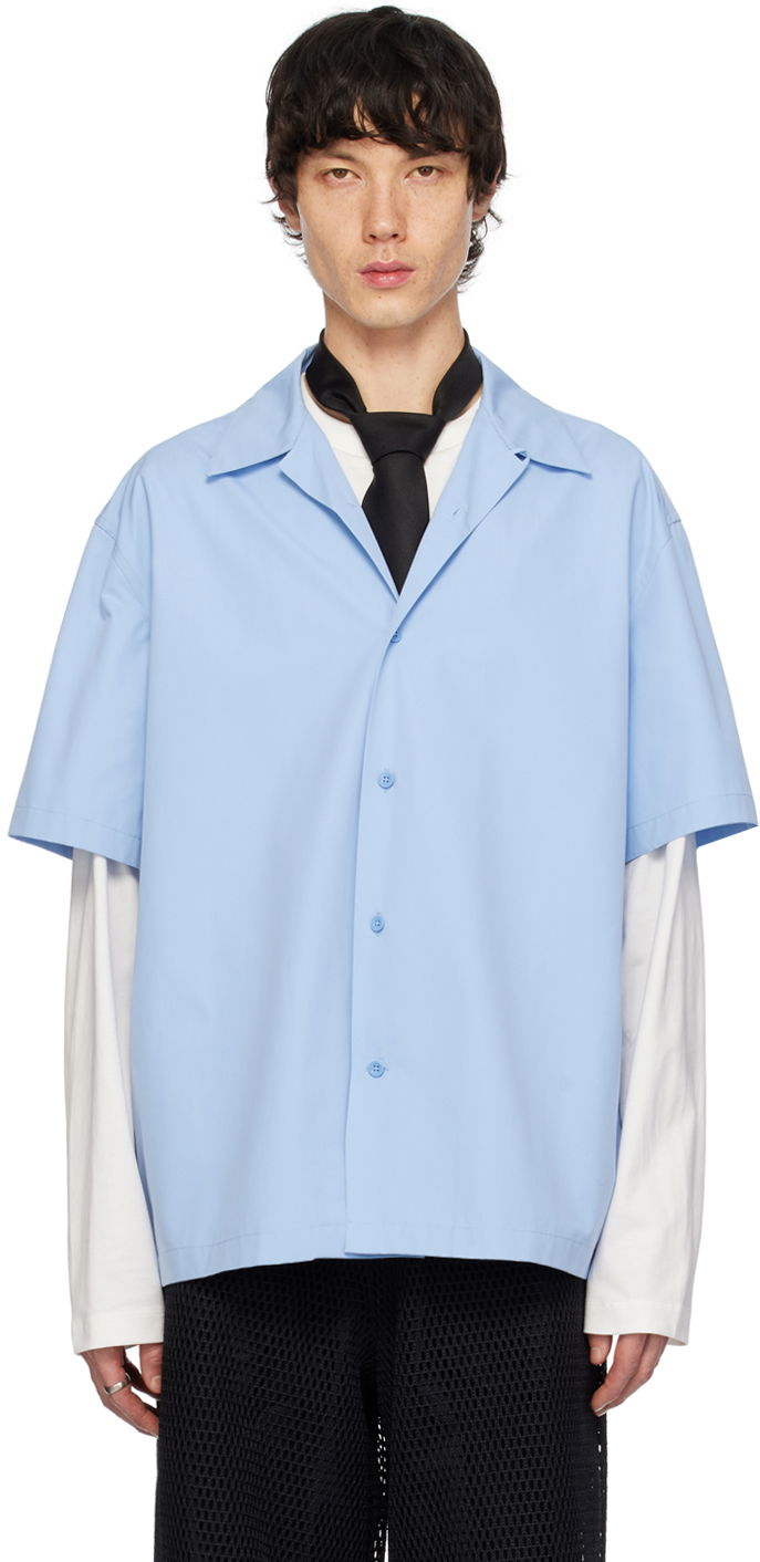 Риза Jil Sander Heavy Shirt Синьо | J22DL0112_J45002