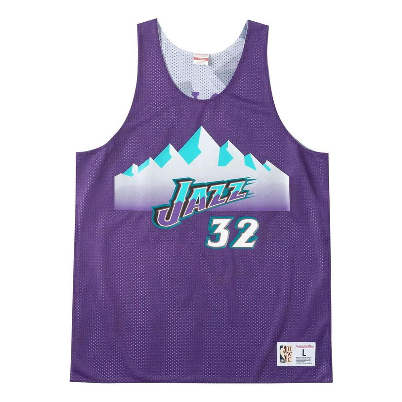 Фланелка Mitchell & Ness Mitchell & Ness Utah Jazz Karl Malone Reversible Mesh Tank Лилаво | TMTK3208-UJAYYKMAPURP