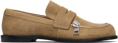 Кецове и обувки JW Anderson JW Anderson Biker Zipper Loafers Кафяво | MC0001-LA0319, 0