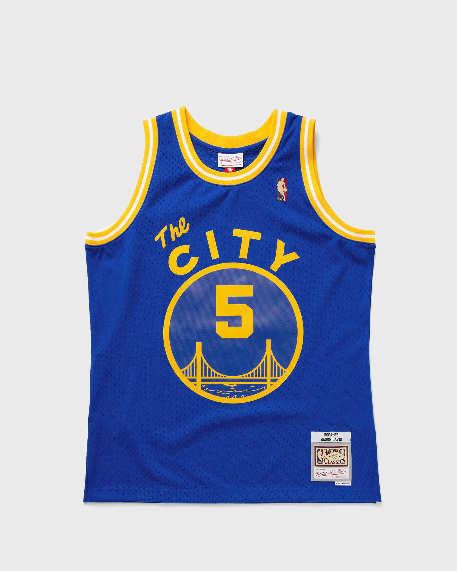 Фланелка Mitchell & Ness Mitchell & Ness Golden State Warriors 2004-05 Baron Davis #5 Swingman Jersey Синьо | JY10744-GSWROYA, 1