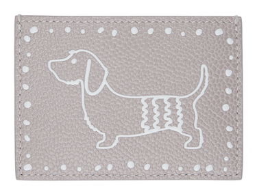 Портфейл Thom Browne Pebbled Leather Card Holder Сиво | UAW062A-00198, 0