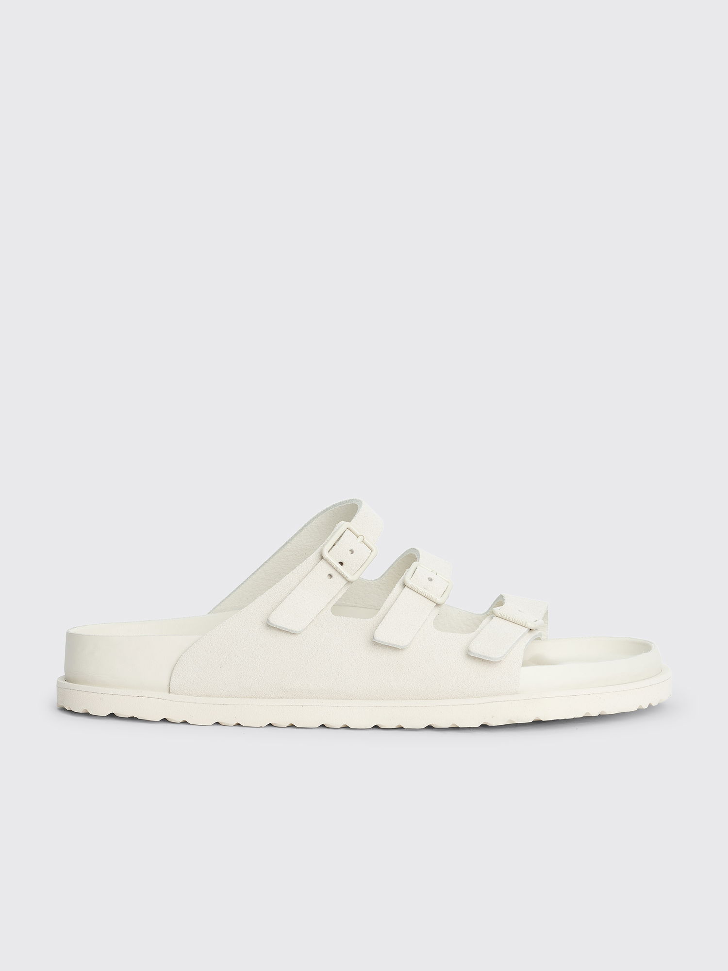 Кецове и обувки Birkenstock Florida Suede Bone White Бяло | 1024808, 0