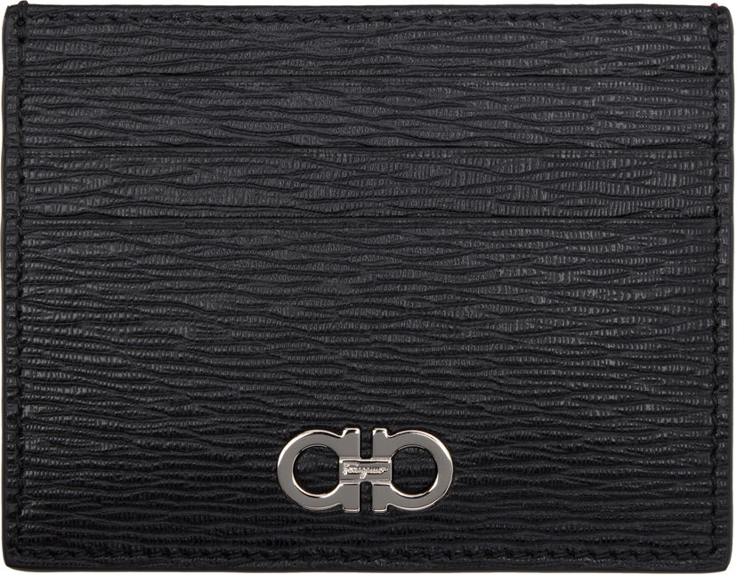 Портфейл FERRAGAMO Card Holder Черно | 698914