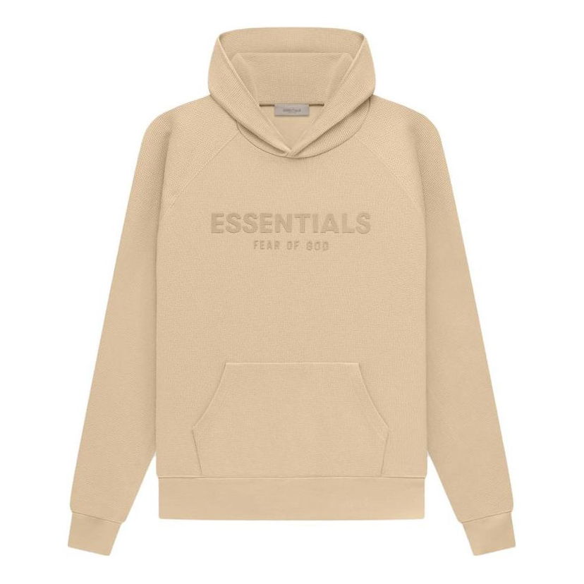 Суитчър Fear of God Essentials SS23 Waffle Raglan Hoodie Бежово | FOG-SS23-035