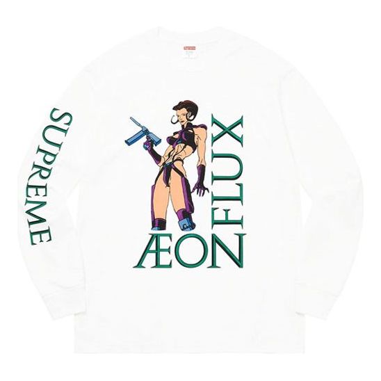 Тениска Supreme Aeon Flux Graphic Long Sleeve T-Shirt Бяло | SUP-SS22-196