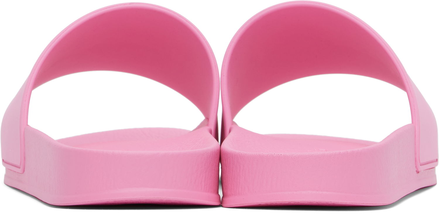 Кецове и обувки Palm Angels Logo Pool Slides Розово | PWIC013C99MAT0016868, 1