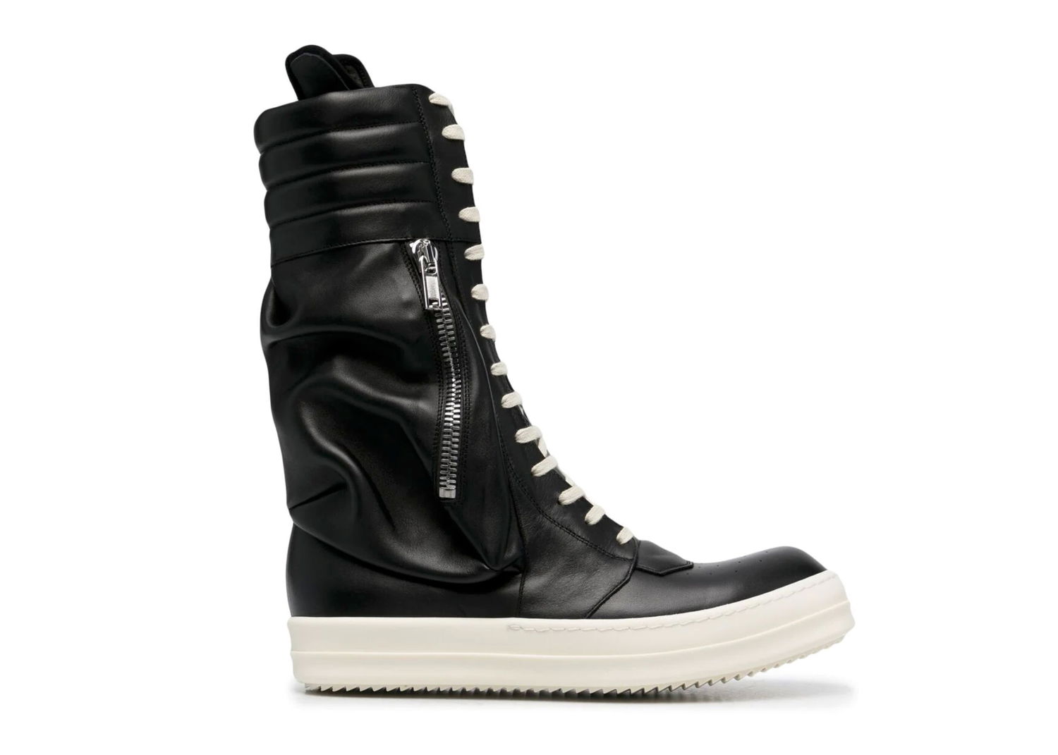 Кецове и обувки Rick Owens Cargo Basket Leather Boots Черно | RU21S6899 LPO 911, 0