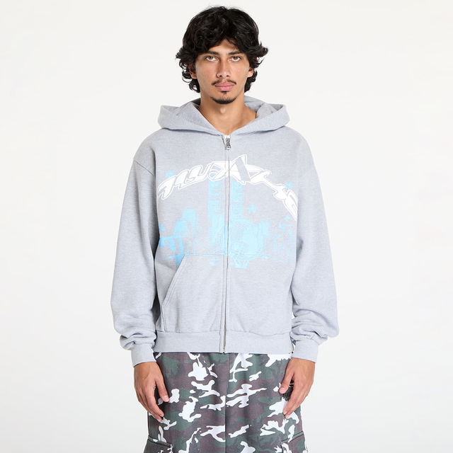 Skyline Zip Up Hoodie Heather Grey M