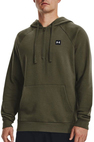 Суитчър Under Armour Rival Fleece 1/2 Zip Hoodie Зелено | 1373371-390, 0