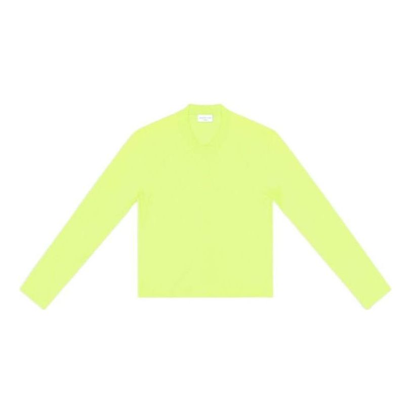 Пуловер Balenciaga Long Sleeve Crewneck Top Жълто | 704103TMVB77204, 0
