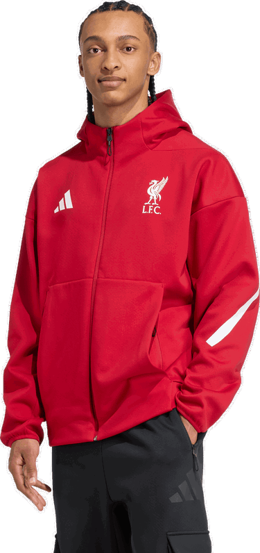 Яке adidas Performance Liverpool FC Z.N.E. Anthem Jacket Червено | JW5484, 4