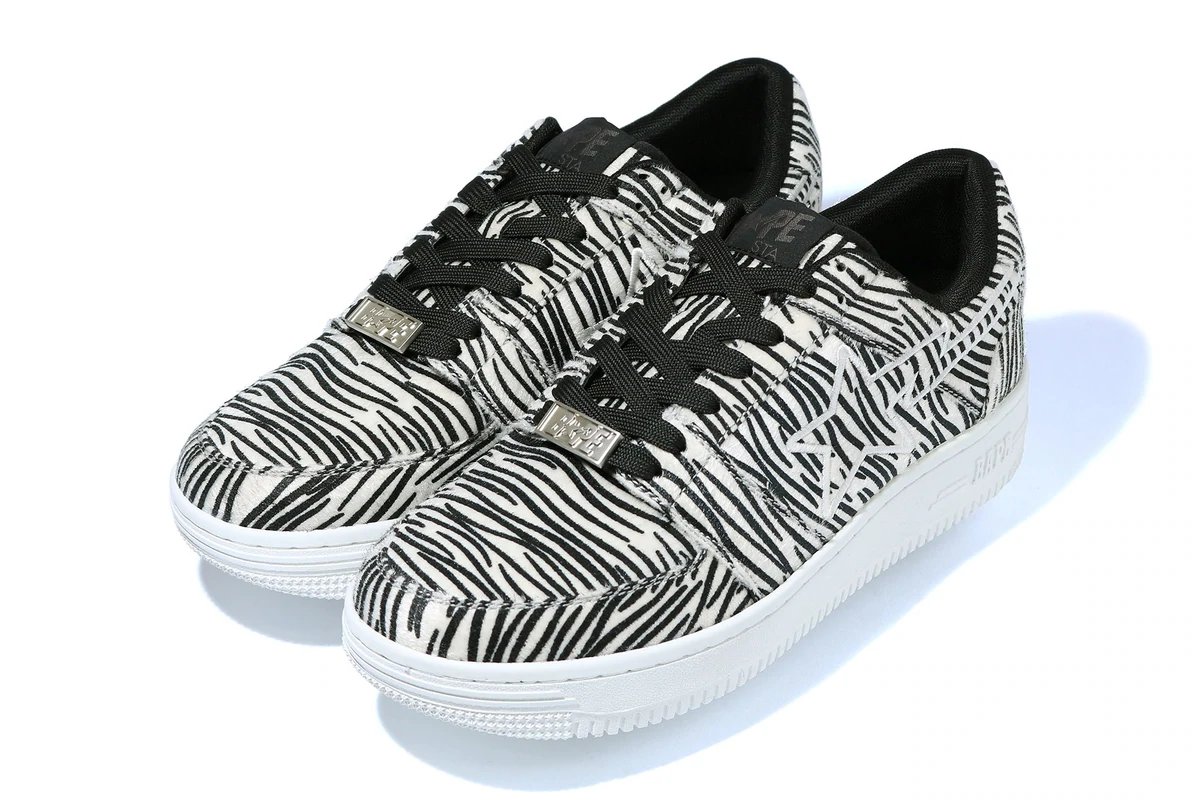 Кецове и обувки BAPE Bape Sta Low "Zebra" Черно | 1G30191005, 1