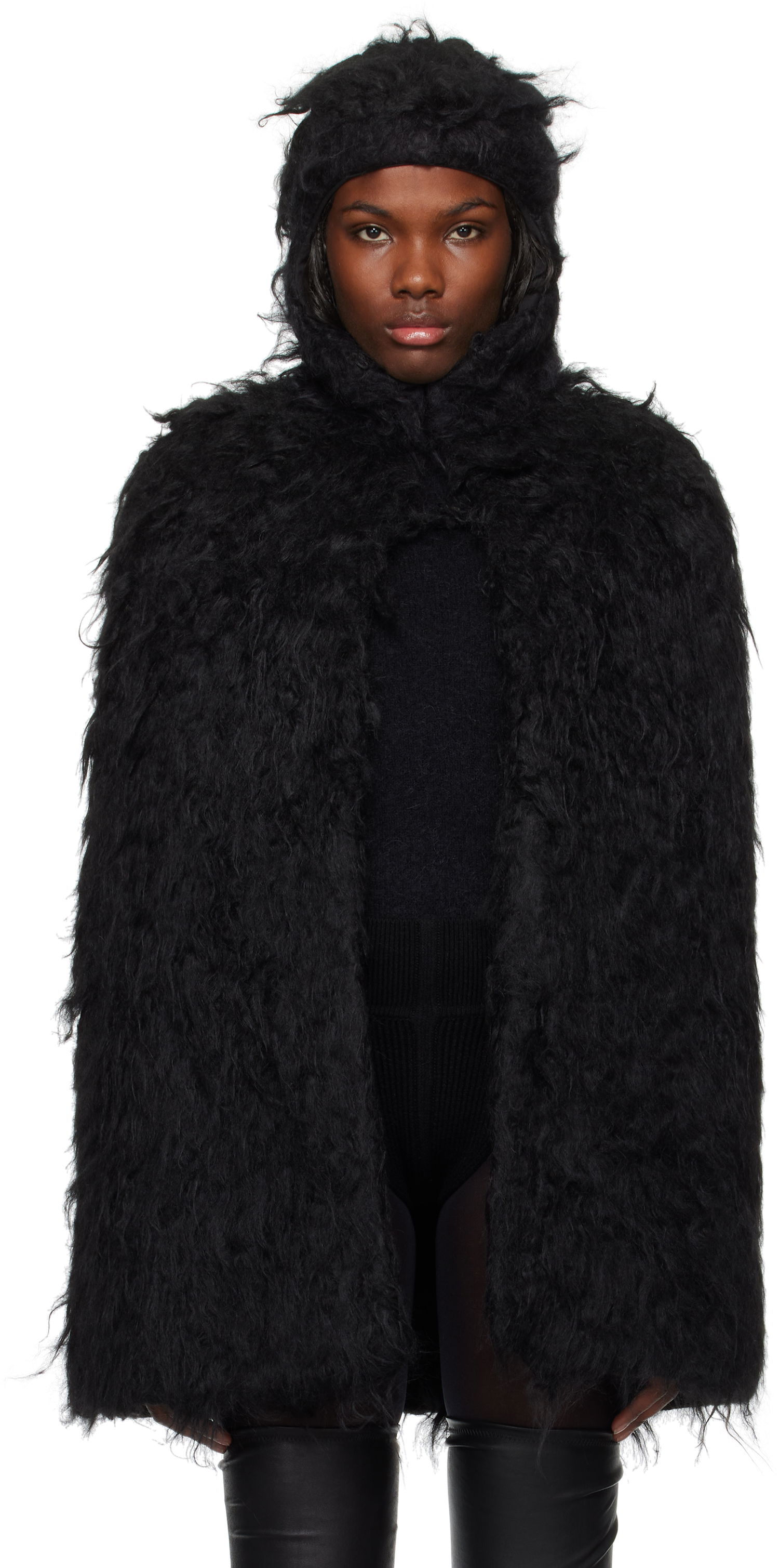 Палта Rick Owens Porterville Cape Jacket Черно | RO02D3781 WSH, 0