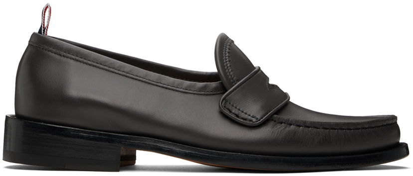 Облекло Thom Browne Thom Browne Pleated Varsity Loafers Черно | MFL106A-L0081