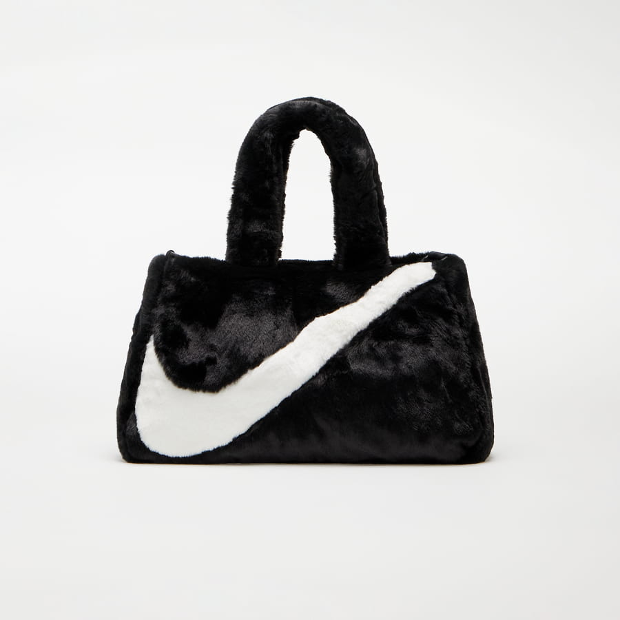 Голяма пазарска чанта Nike Sportswear Faux Fur Tote 10L Черно | DQ5804-010, 0
