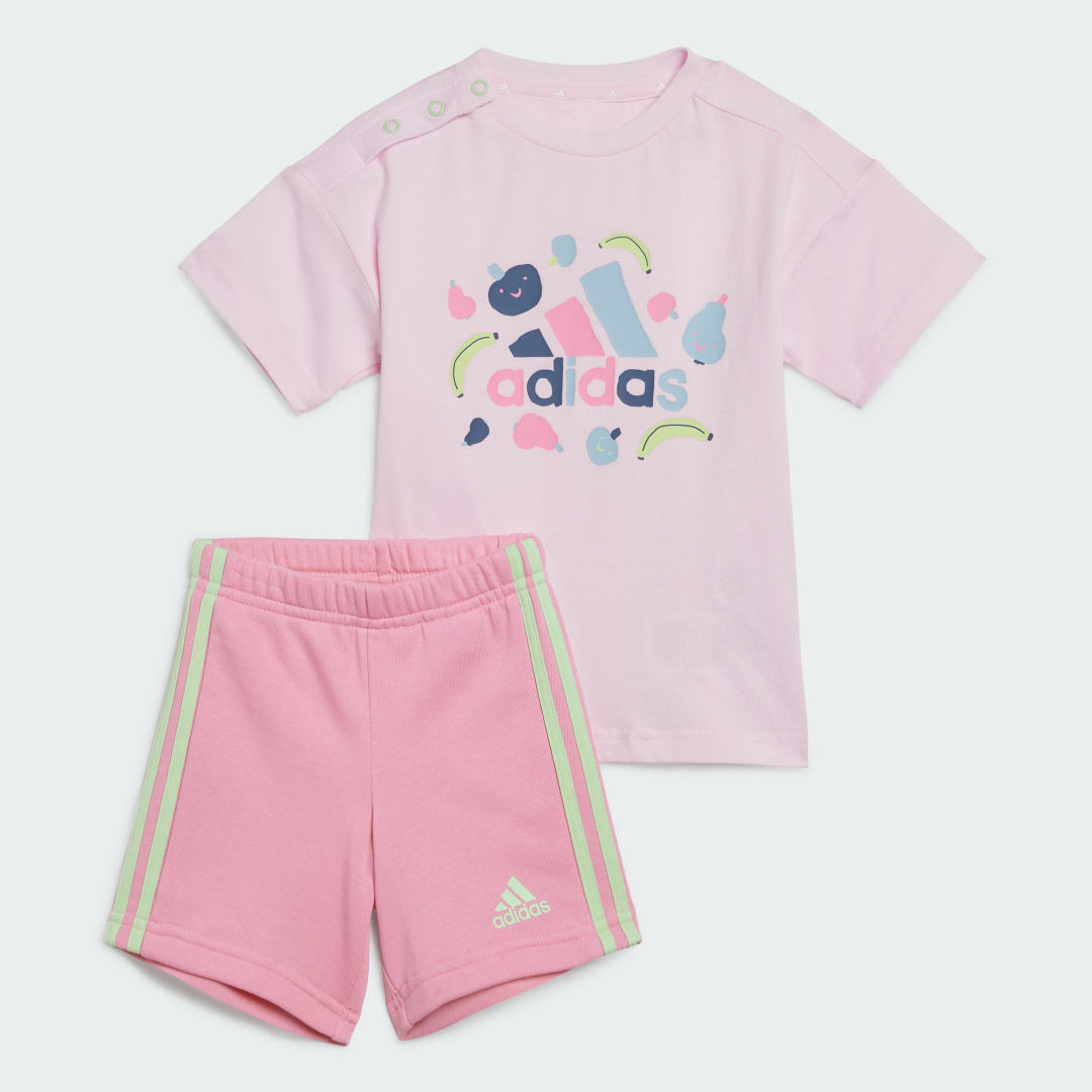 Комплект adidas Performance Essentials Allover Print T-Shirt and Shorts Set Розово | IS2680, 0