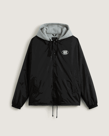 Яке Vans Riley Hooded Coaches Jacket Черно | VN000P75BLK, 0
