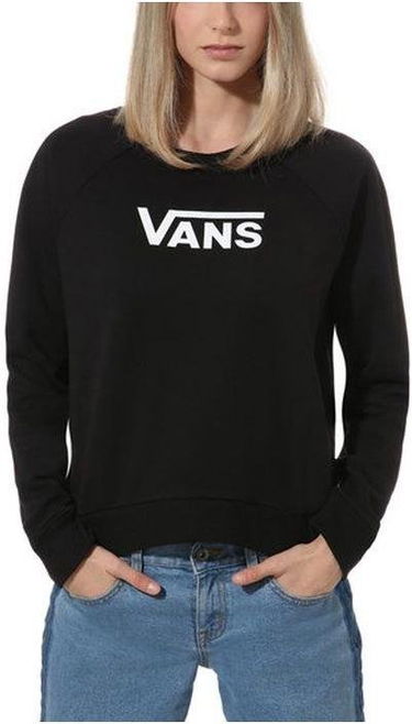 Суитчър Vans Sweatshirt Flying Boxy Crew Черно | vn0a47thblk1, 0