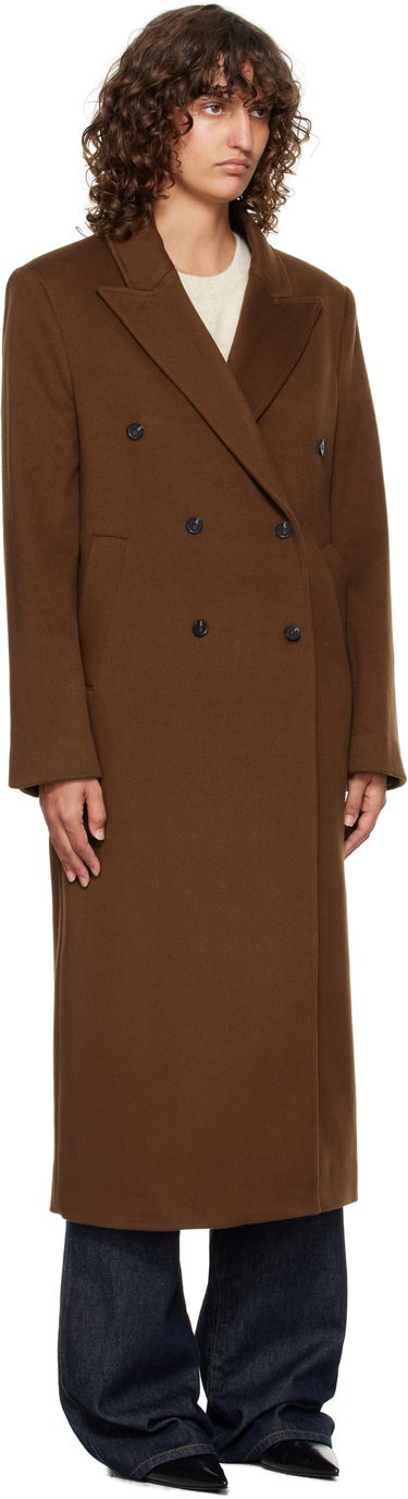 Палта Loulou de Saison Loulou de Saison Rosco Double Breasted Long Coat Черно | ROSCO, 4