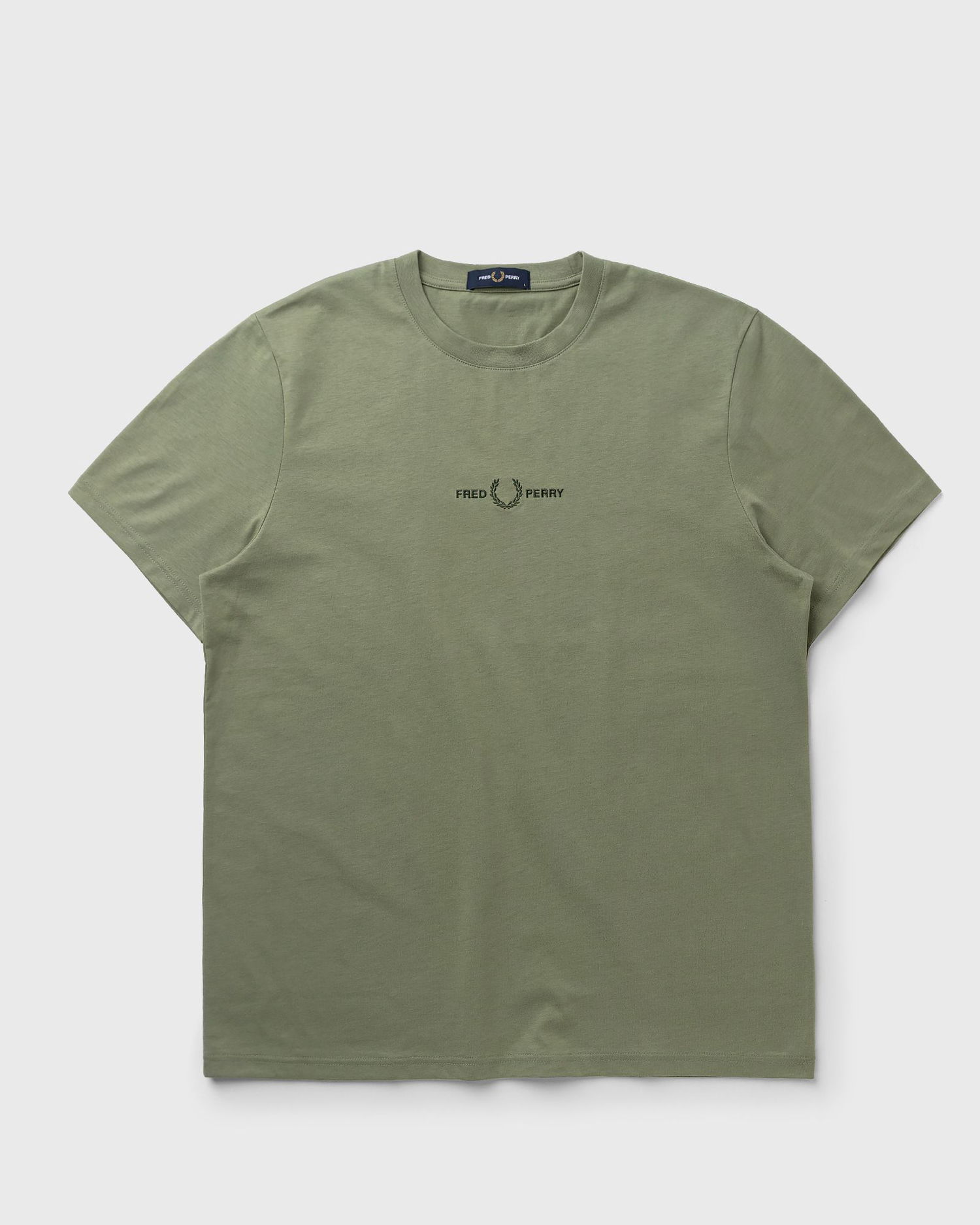 Тениска Fred Perry Fred Perry Embroidered T-Shirt Зелено | M4580-X88, 1