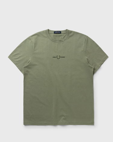 Тениска Fred Perry Fred Perry Embroidered T-Shirt Зелено | M4580-X88, 1